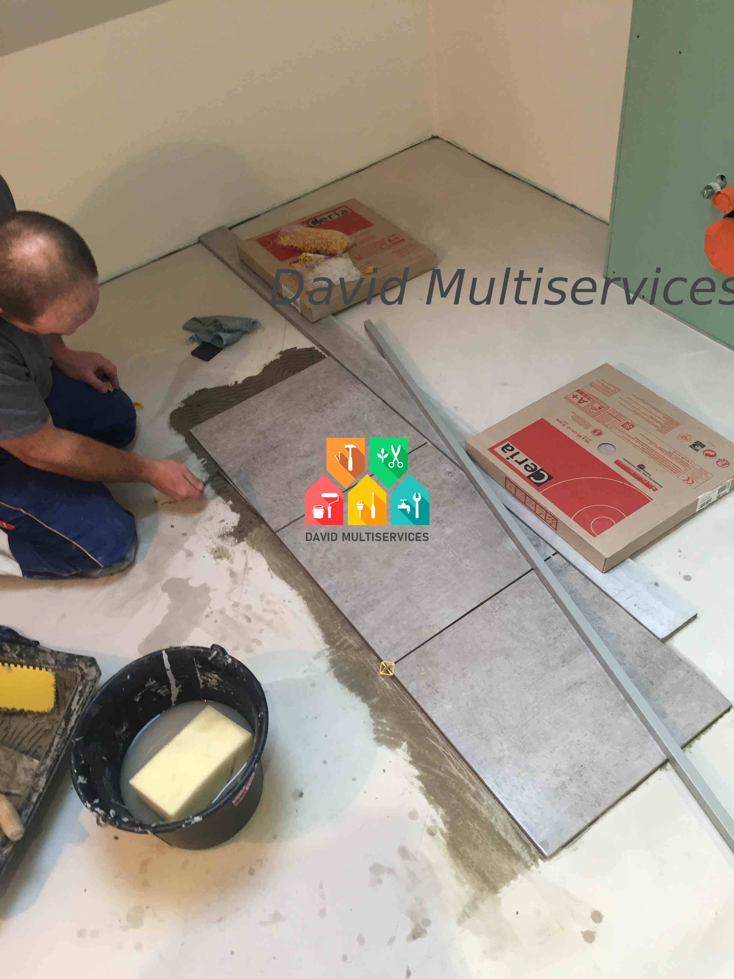 Pose carrelage dans une salle de bain dans le var 83